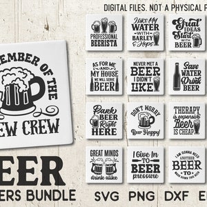 Bierviltjes Svg, bier Svg bundel, alcohol citaten Svg, grappige Coaster Sayings Svg, drinken Svg, tegel Coasters Svg, kolf Svg, sterke drank Svg