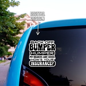 Lustiger druckbarer Scooter Aufkleber, Auto-Abziehbild-Svg, Back Off Bumper Humper, Cricut-Print-Schnitt-Aufkleber, LKW-Aufkleber svg, lustiges Suv-Abziehbild-Svg