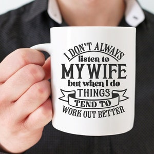 Marido engraçado dizendo Svg, Citação de casamento Svg, Design de camisetas masculinas em alta, Marido e esposa sarcástico Svg, Humor de casamento Svg, Caneca de marido Svg