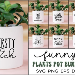 Grappige planter gezegden SVG, sappige SVG, cactus SVG, plant woordspelingen SVG, tuinieren citaten, planter bundel SVG, kamerplant SVG, plant pot SVG,