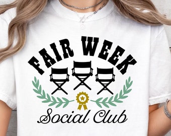 Fair Week Social Club Svg, Stock Show Png, County Fair Tshirt Svg, Fair Lover Svg, vee weergegeven: Svg, vee Show Svg, Parish Fair Svg
