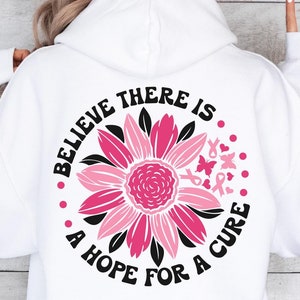 Breast Cancer Survivor Svg, Pink Ribbon Svg, Breast Cancer Png, Cancer Survivor Shirt Svg, Pink Sunflower Ribbon, October Cancer Awareness