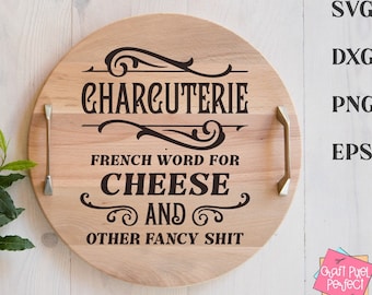 Charcuterie Board Svg, Food Tray Svg, Chopping Board Svg, Cheese Board Svg, Serving Tray Svg, Kitchen Saying, Funny Food Svg, Appetizers Svg