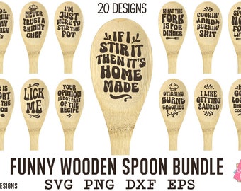 Wooden Spoon Svg, Spatula Svg, Funny Spoon Sayings, Kitchen Quotes Svg, Food Quotes Svg, Funny Cooking Utensil Svg, Cooking Svg,  Food Puns