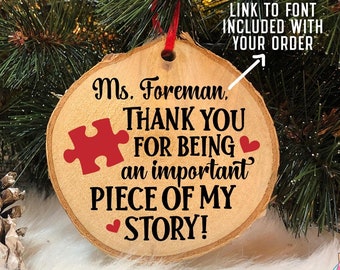 Teacher Ornament Svg, Christmas Teacher Gift Svg, Holiday Keepsake Svg, Educator Gift Svg, Tutor Ornament Svg, Teacher Name Ornament Svg
