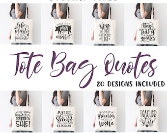 Tote tas SVG, draagtas bundel, boodschappentas SVG, canvas tas SVG, grappige gezegden bundel, grappige citaten SVG, markttas SVG, moeder draagtas SVG
