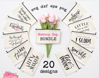 Makeup Bag Svg, Makeup Bundle Svg, Cosmetic Bag Svg, Makeup Quotes Svg, Beauty Bag Svg, Makeup Saying Svg, Coffee And Makeup Svg, Svg Bundle