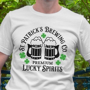 St. Patrick's Day Men Shirt Svg, St. Patrick's Brewing Co, Irish Beer Svg, Beer Drinking Quote, St. Paddy's Day Women Shirt, Shamrocks Svg