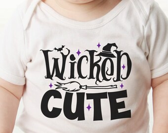 Wicked Cute, Funny Halloween Svg, Witch Svg, Trick Or Treat Svg, Girl Halloween Svg, Boy Halloween Svg, Cute Halloween Svg, Halloween Svg