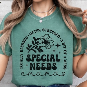 Mamá con necesidades especiales SVG, camiseta de mamá con autismo SVG, neurodiversidad SVG, camiseta de mamá con discapacidad SVG, síndrome de Down SVG, TDAH SVG, diversidad cultural