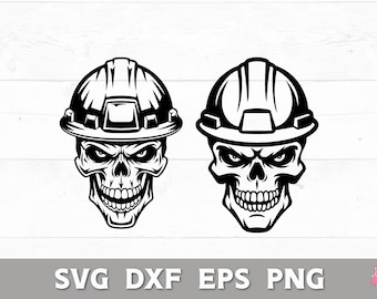 Hard Hat Skull SVG PNG, Skull Construction Svg, Skeleton Svg, Skull Shirt Svg, Engineer Skull Svg, Handyman Skull Svg, Carpenter Skull PNG