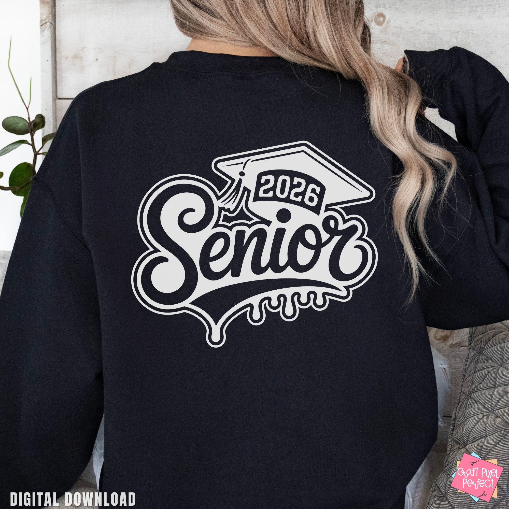 Senior 2026 SVG PNG, Class of 2026 Graduation Cap Design, High School ...