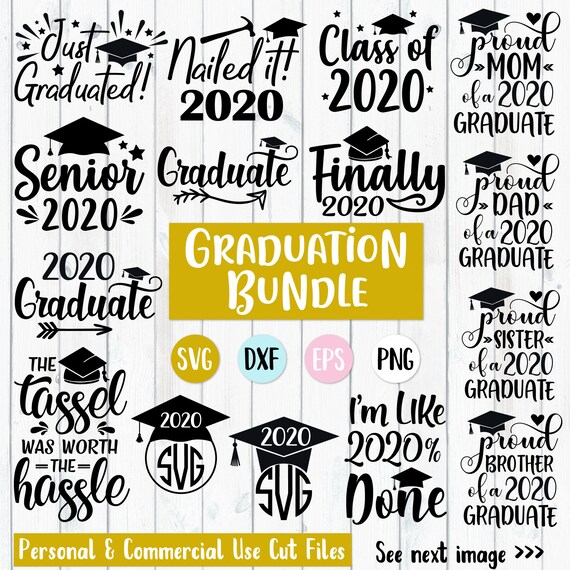 2020 Graduation Svg Graduation Svg Bundle 2020 Graduate Svg Etsy