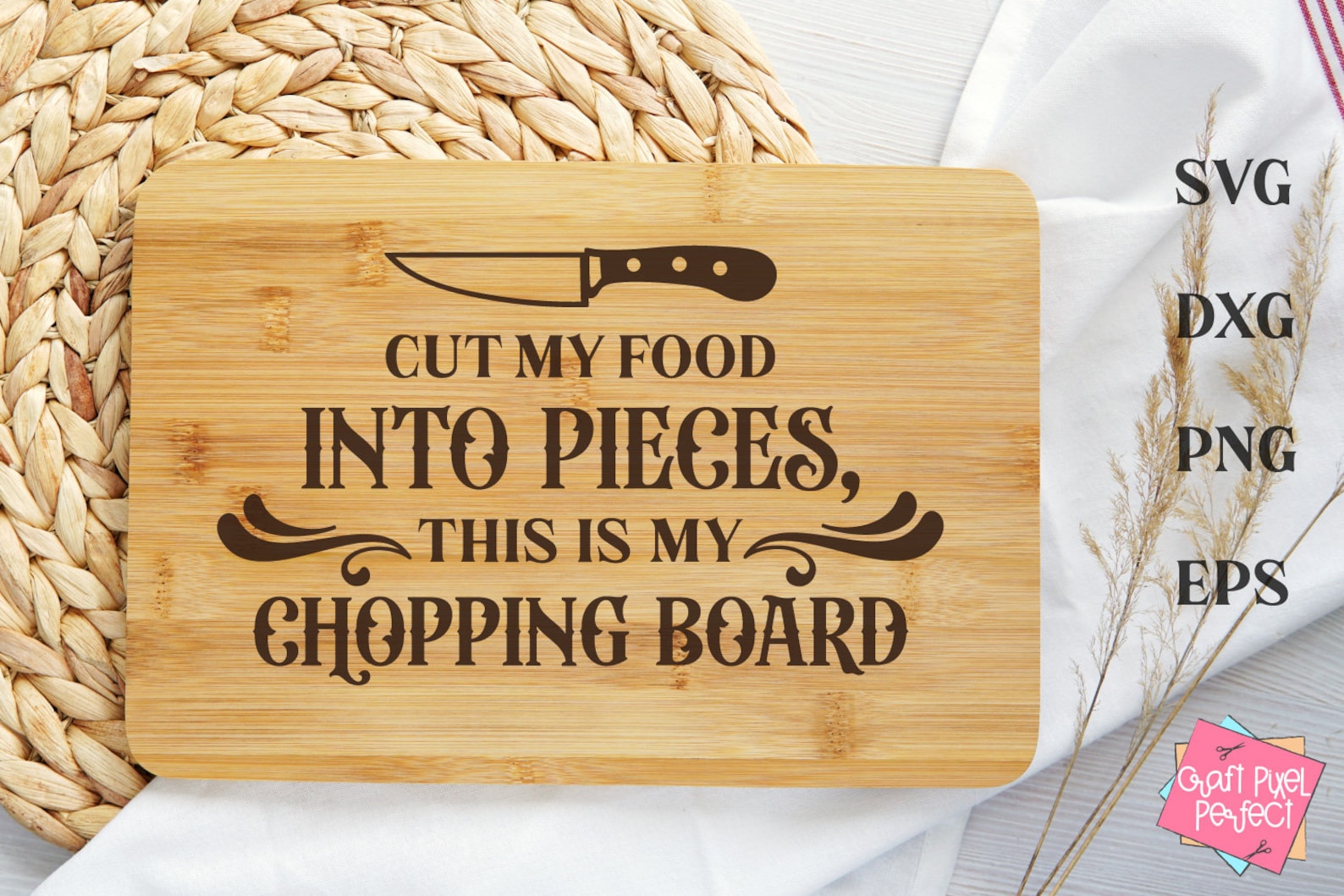 Kunstmanufaktur Bambus Schneidebrett - Lustiger Spruch Für Musikfans