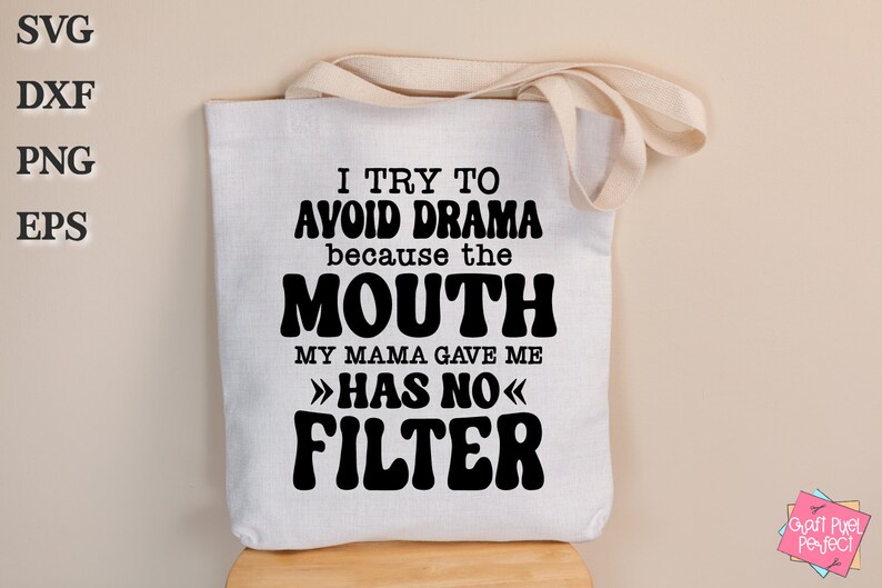 Funny Quote T shirt Svg, Witty Sarcasm Svg, Sassy Saying Svg, Mug Svg, No Filter Saying, Drama Free Svg, Truth Bomb Quote, Honest Humor Svg image 8