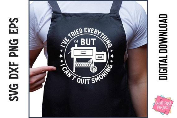 Men BBQ Apron Svg, Grilling Svg, BBQ Smoker Svg, Cookout Svg, Backyard BBQ Svg, Smoking Meat Saying, Outdoor Cooking Svg, Barbecue Shirt Svg