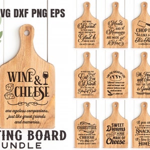 SVG für Schneidebretter, Charcuterie Board SVG, Käsebrett Sprüche, Bibel Verse svg, Küchen svg Bundle, Schneidebrett svg, Lebensmitteltablett svg