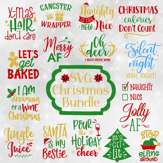 Download Christmas Svg Bundle Funny Christmas Quotes Svg Christmas ...