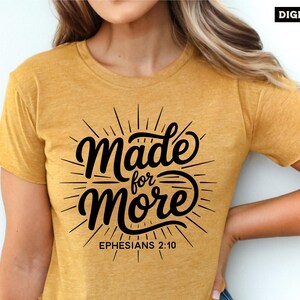 Efesios 2:10 (Svg), Camiseta cristiana (Svg), Versículo bíblico (PNG), Cita de Jesús, Svg religioso, Confía en Dios (Png), Fe inspiradora (Svg)