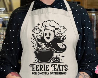 Funny Halloween Apron Svg, Ghost Dish Towel Svg, Halloween Cutting Board Design, Fall Kitchen Sign Svg, Eerie Ghostly Creepy, Spooky Quote