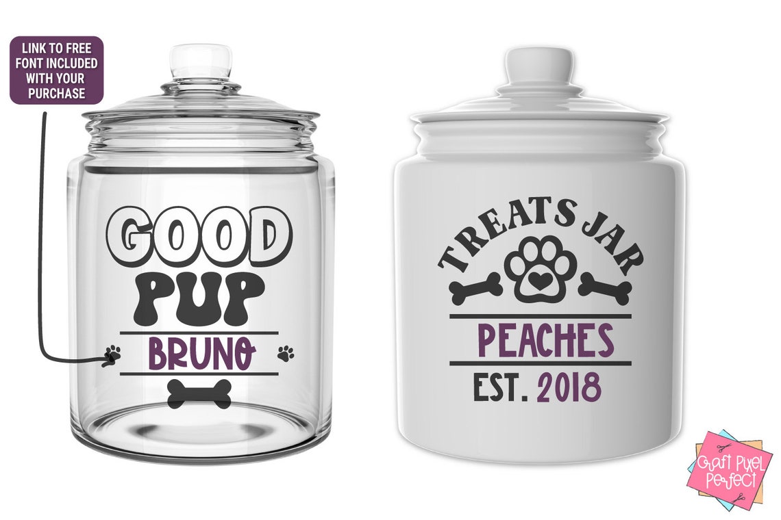 Dog Treats Jar Sayings SVG Bundle Dog Food Svg Dog Bone Svg Etsy