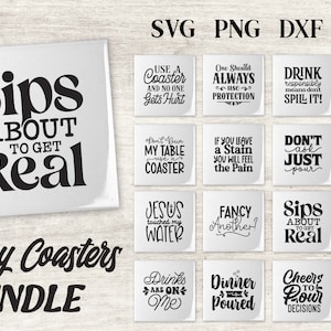 Paquete de posavasos divertidos Svg, posavasos sarcásticos Svg, posavasos de humor para adultos, Svg de bebida, Svg de refrán de alcohol, Svg de cita de vino, Svg de posavasos de pizarra