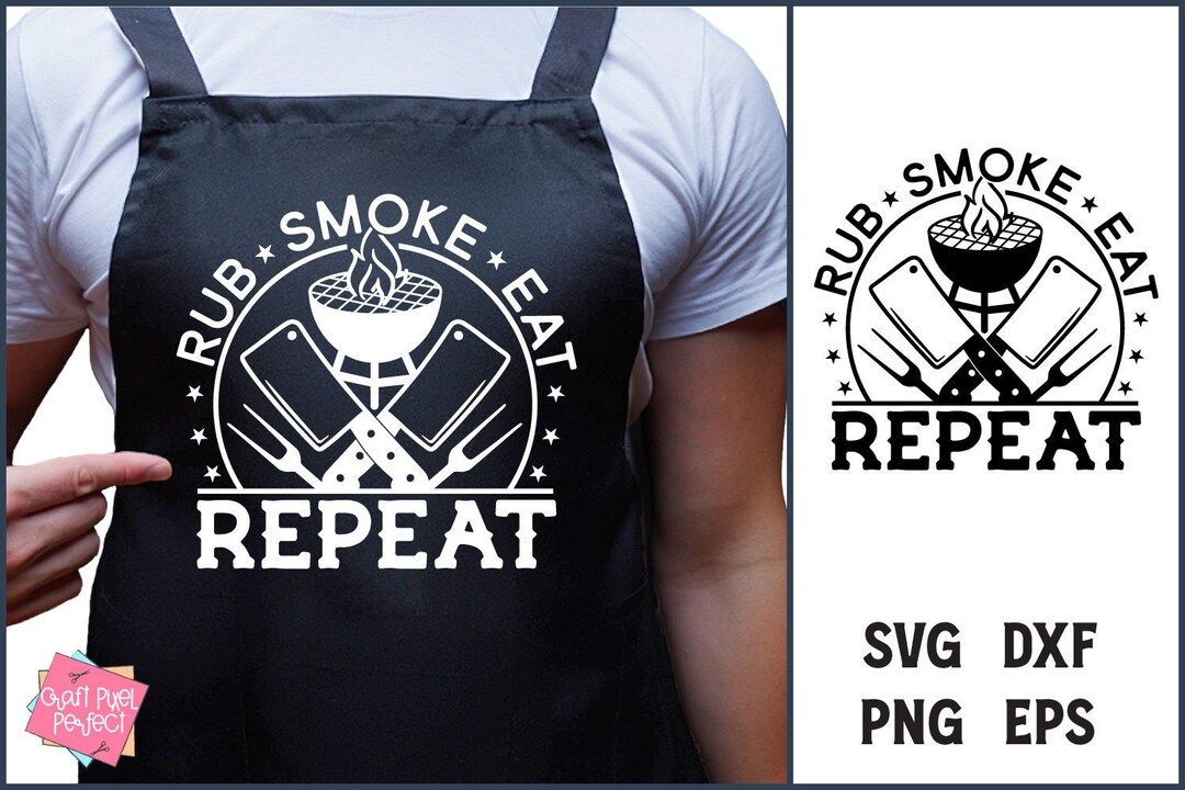 BBQ Smoker Apron Svg Apron Svg for Men Barbecue Quote Svg Etsy