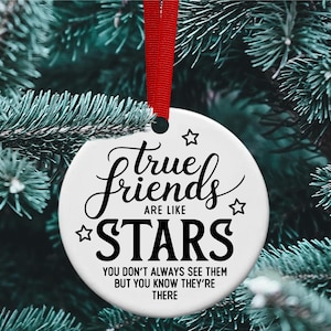 Vrais amis ornement Svg, amitié ornement de Noël Svg, meilleur ami cadeau ornement Svg, Besties ornement Svg, collègue ornement Svg