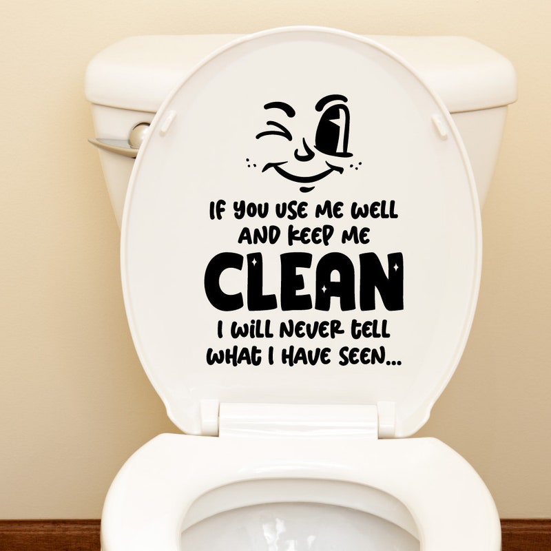 Funny Bathroom Signs to Keep Bathroom Clean - Etsy