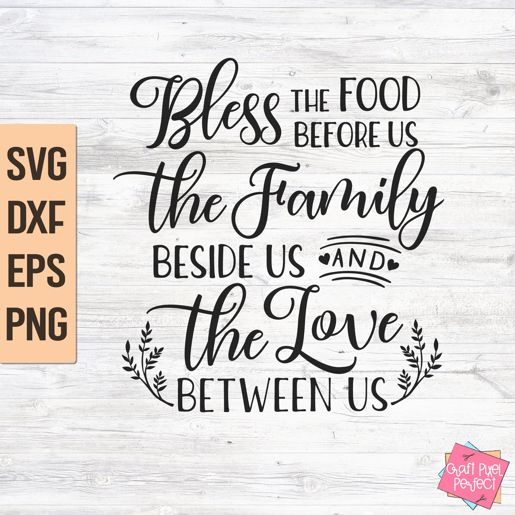 Bless the Food Svg Kitchen Quotes Svg Dinner Blessing Svg - Etsy