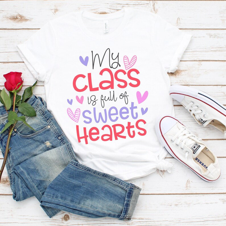 Download Teacher Valentine Svg My Class Is Full Of Sweet Hearts Svg ...