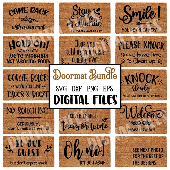 Download Doormat Svg Bundle Doormat Svg Doormat Stencils Svg Funny Etsy