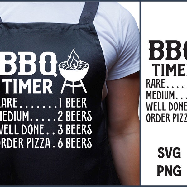 BBQ Timer, Men Apron Saying Svg, Grilling BBQ Quote, Funny Dad Saying, Grilling Humor Svg, Apron Svg For Men, Funny BBQ Saying, Papa Svg