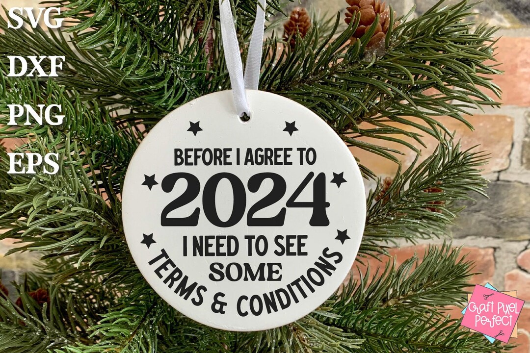 Funny Ornament Saying Svg, 2023 Christmas Ornament Svg, Festive Hanging