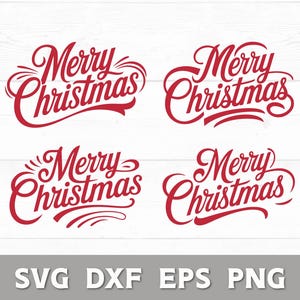 Tipografia de script de Feliz Natal Svg, Cursivo de Feliz Natal Png, Script de Natal Elegante Svg, Letras de Natal, Saudação de Natal SVG