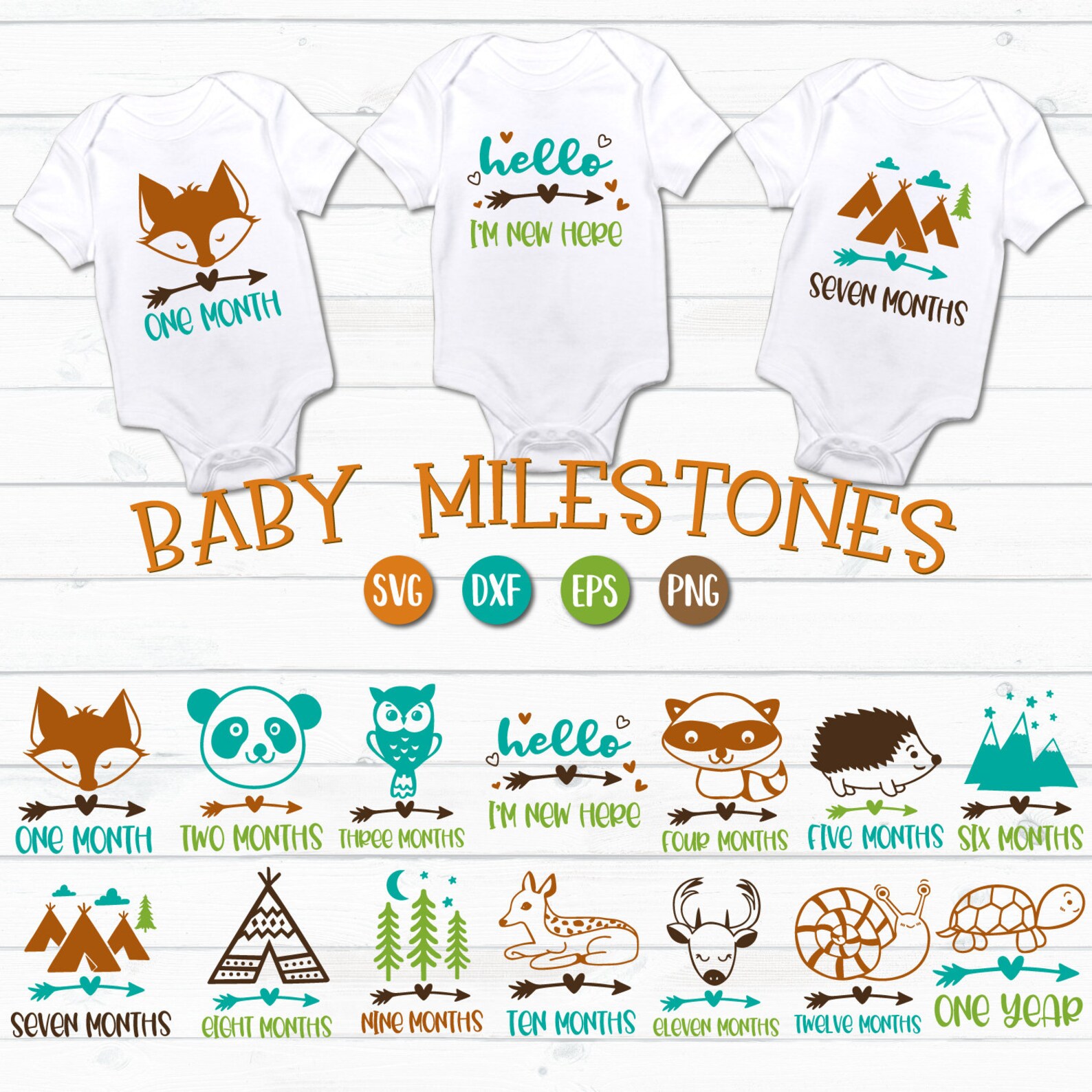 Milestones Svg Baby Milestones Svg Baby Months Svg Baby - Etsy