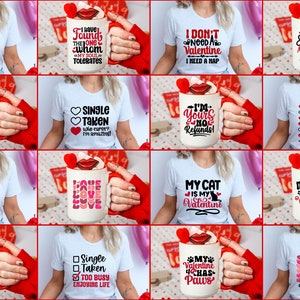 Snarky Valentines Shirt Svg, Funny Valentine Mug Svg, Valentines Sarcasm, Vday Humor, Galentine's Day Svg, Anti Valentines Svg, Single Svg image 5