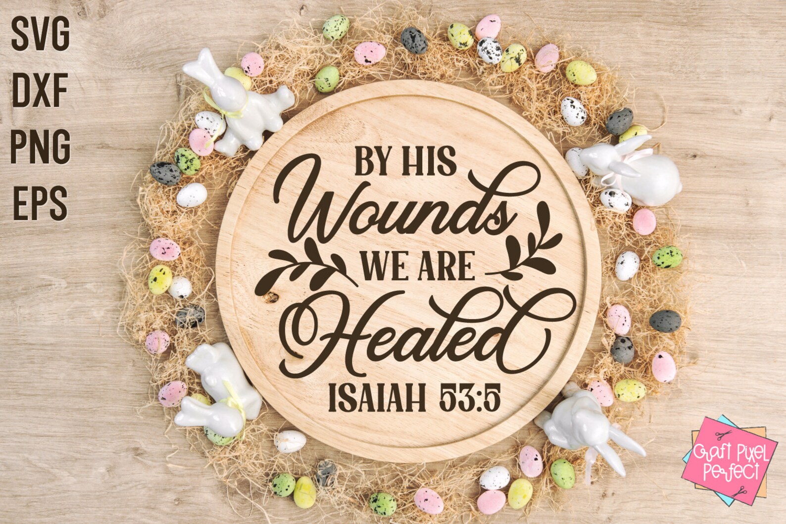Christian Rood Rounds Easter Quotes SVG Bundle, Wood Rounds Svg, Religious Quote, Door Signs ...