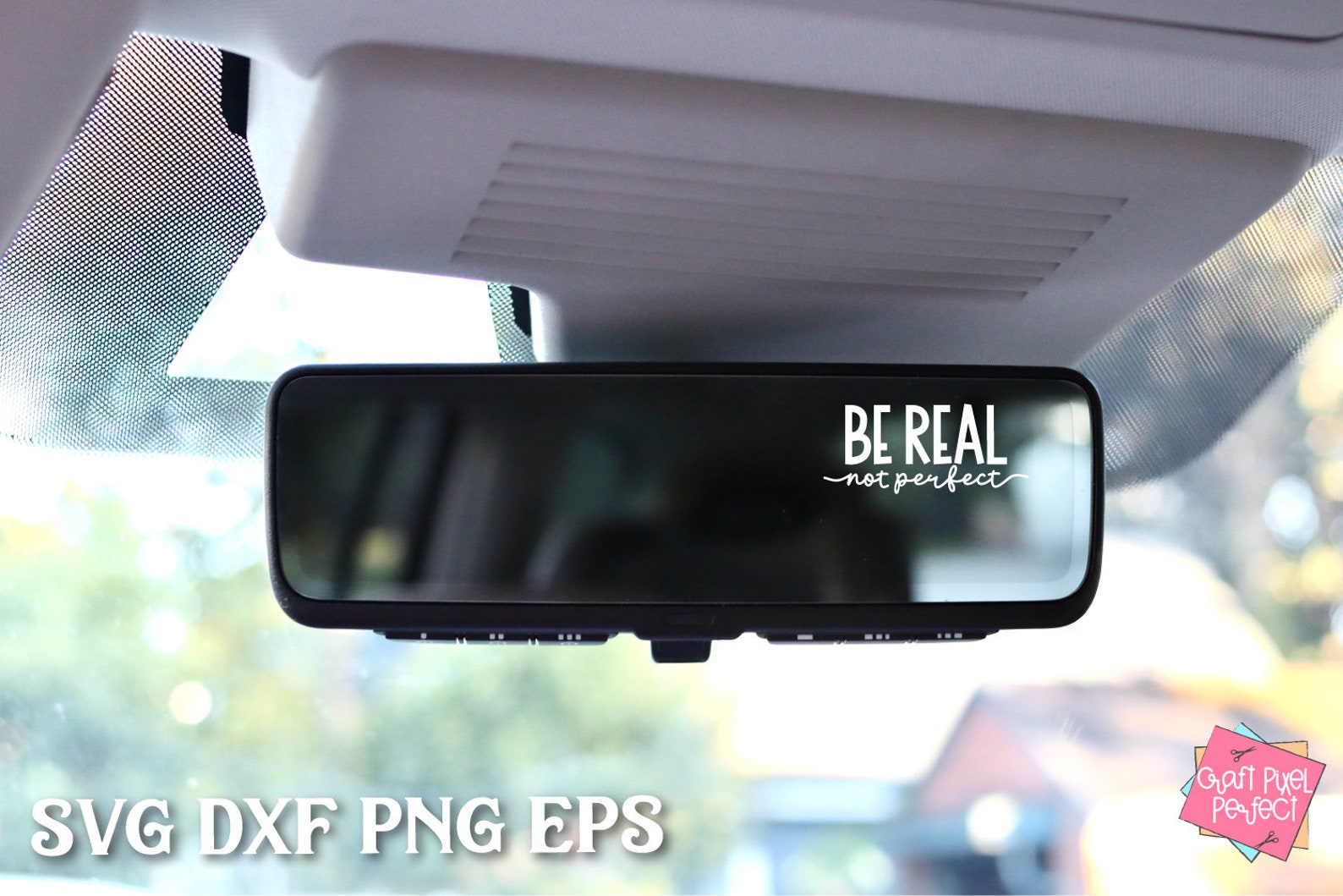 Car Rear View Mirror Motivational Bundle Self Love Quotes Etsy