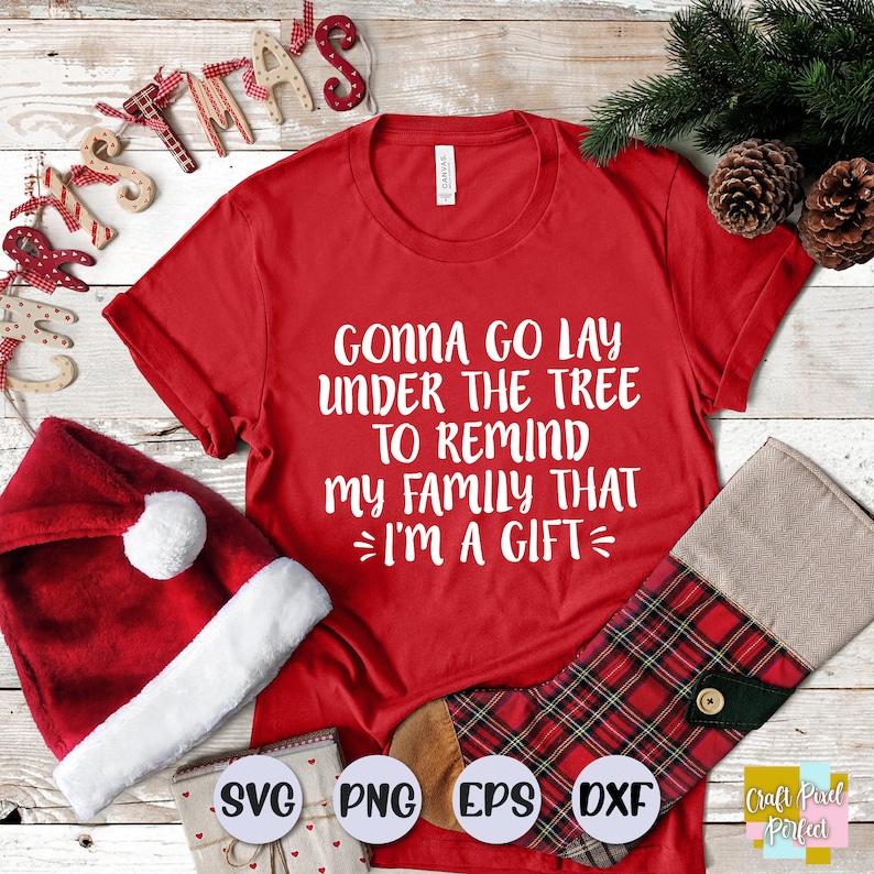 Gonna Go Lay Under the Tree Svg Funny Christmas Svg | Etsy