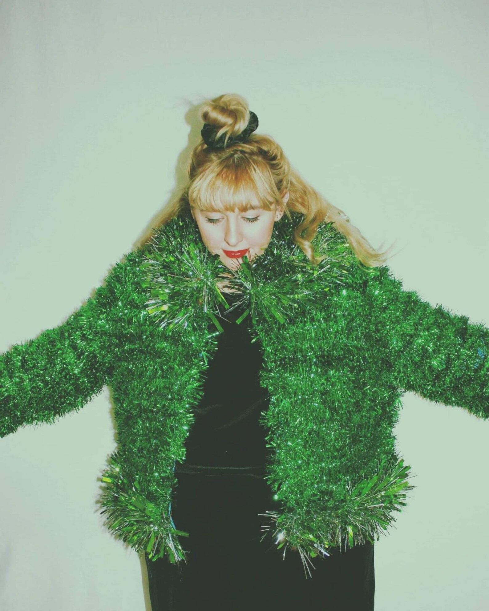 Festive Holiday Tinsel Jacket Etsy