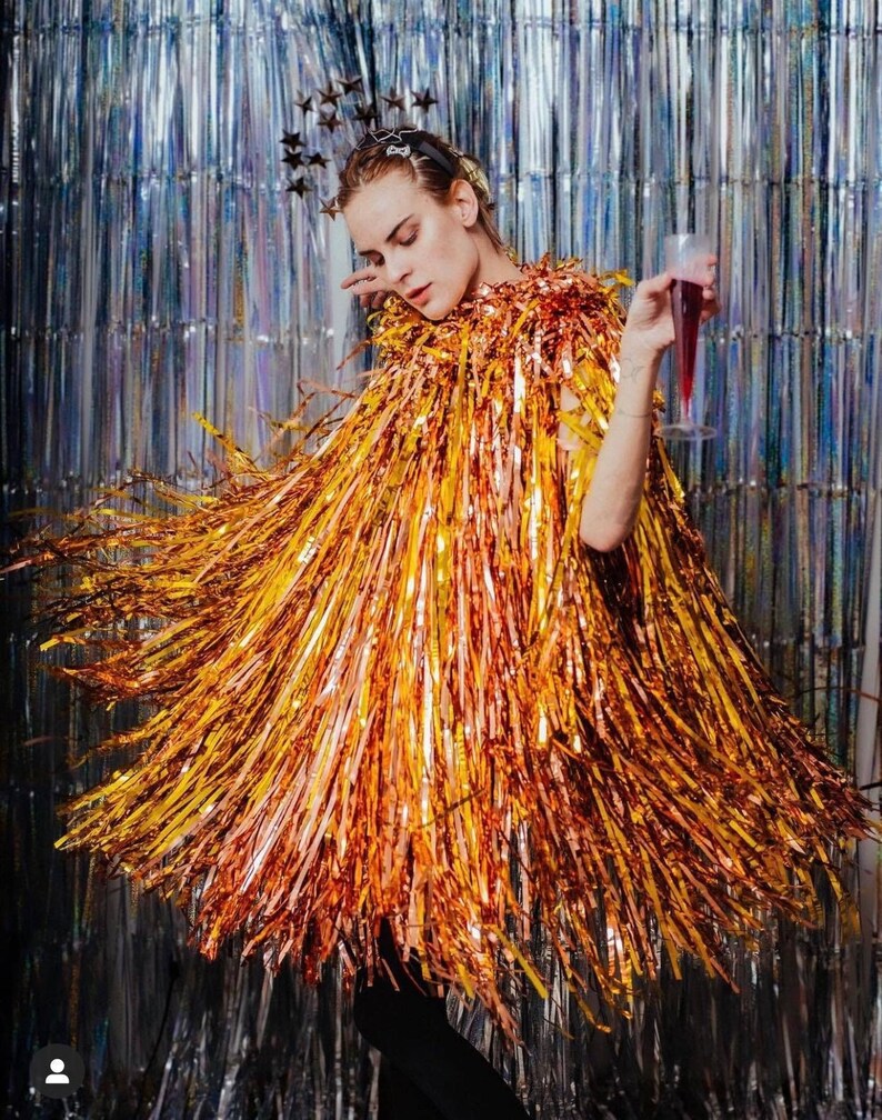 Multicolor Tinsel/fringed Shag Dress / Flapper Dress Etsy