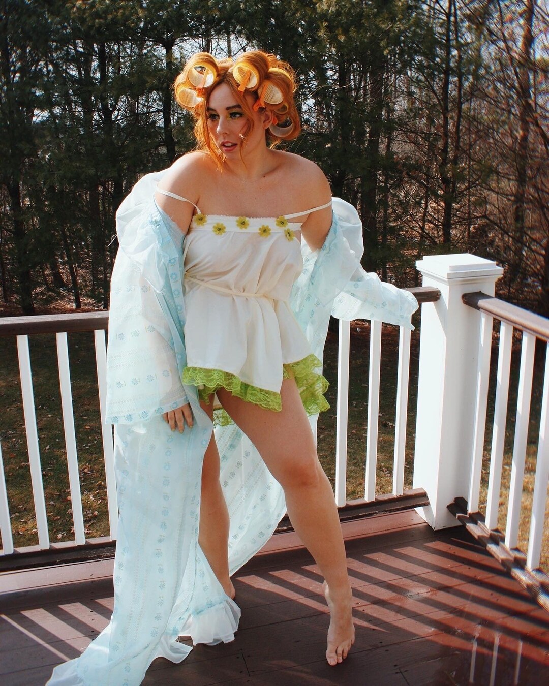 Vintage Robe / Bathrobe / Sheer Silk Robe / Blue Floral Robe / Etsy