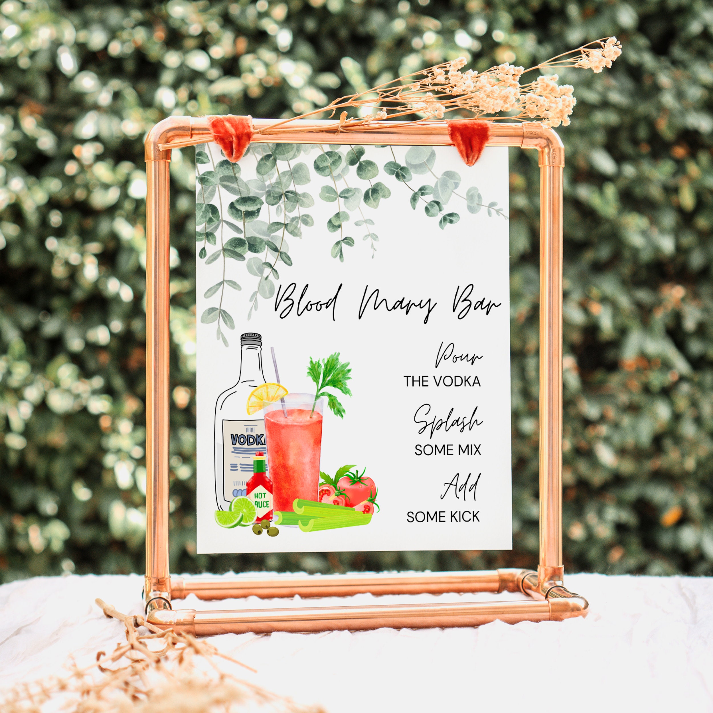 Bloody Mary Bar Sign Bloody Mary Instant Download Sign - Etsy