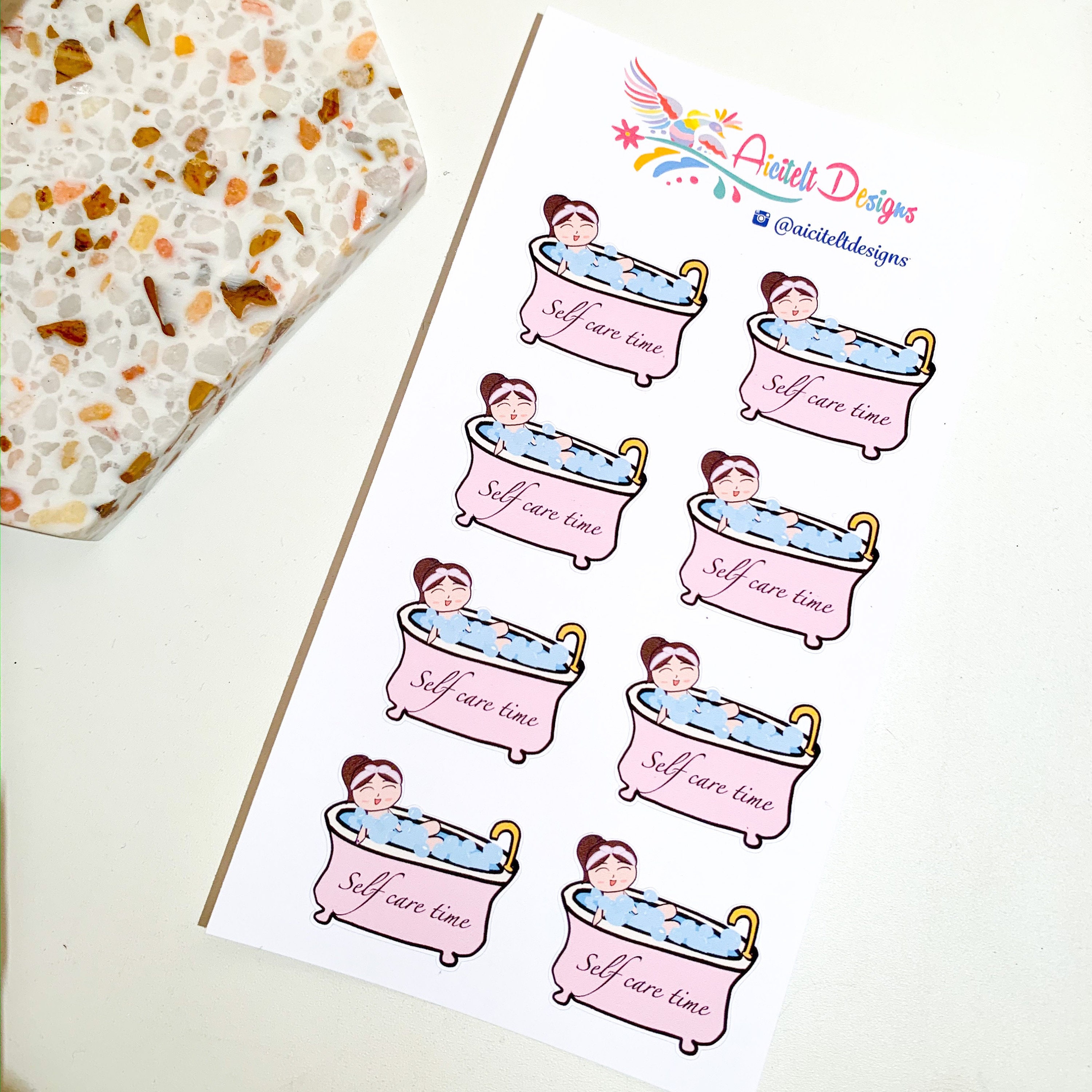 Self Care/ Me Time Planner Sticker - Etsy
