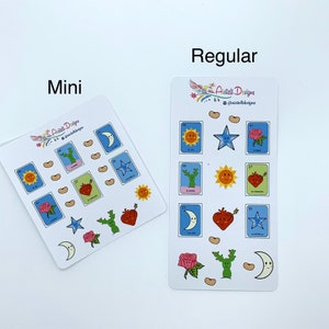 Lotería 1.0 single Pages planner sticker