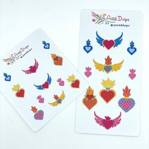 Sacred Corazones Aufkleber für Einzelseiten