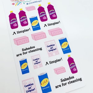 Ein Limpiar! Planner Aufkleber