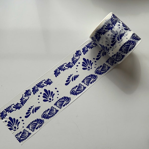 Blue Talavera washi tape 50mm x 5m