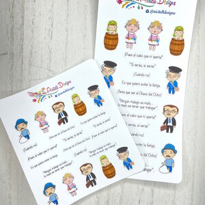 Los vecinos frases single Pages planner sticker